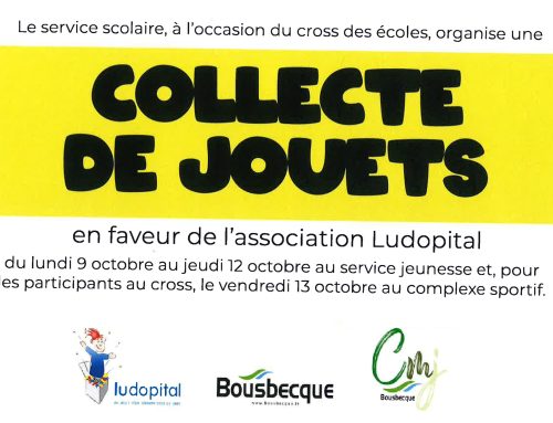 Collecte de jouets en faveur du ludopital