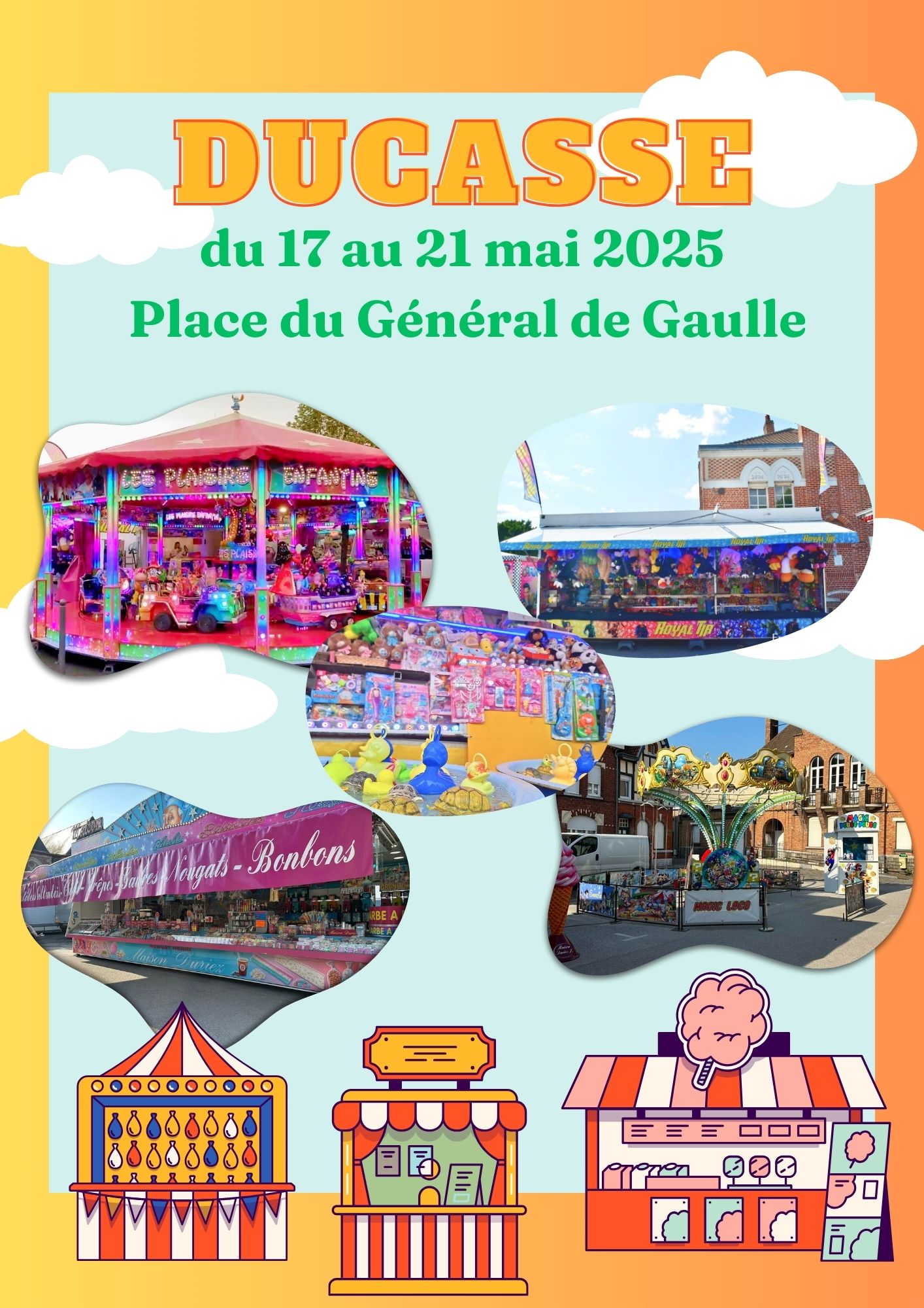 ducasse du 17 au 21 mai 2025 place du général de gaulle à bousbecque