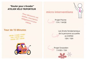 vélo triporteur et micro interventions - journée de la bientraitance - Ehpad la cerisaie le vendredi 13 juin 2025 de 10h à 18h