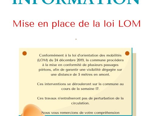 Mise en conformité passages piétons