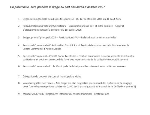 Conseil Municipal