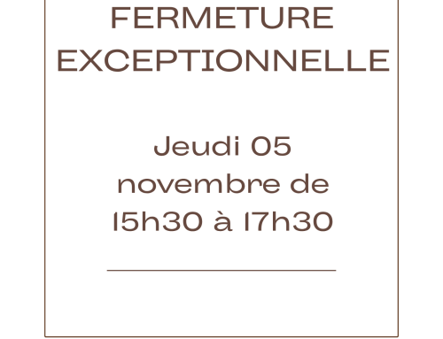 fermeture exceptionnelle Mairie