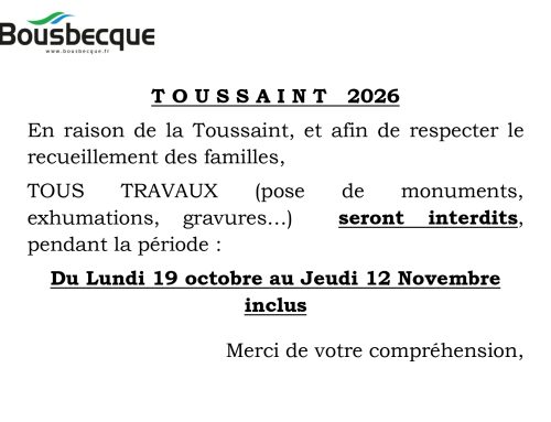 Info cimetière